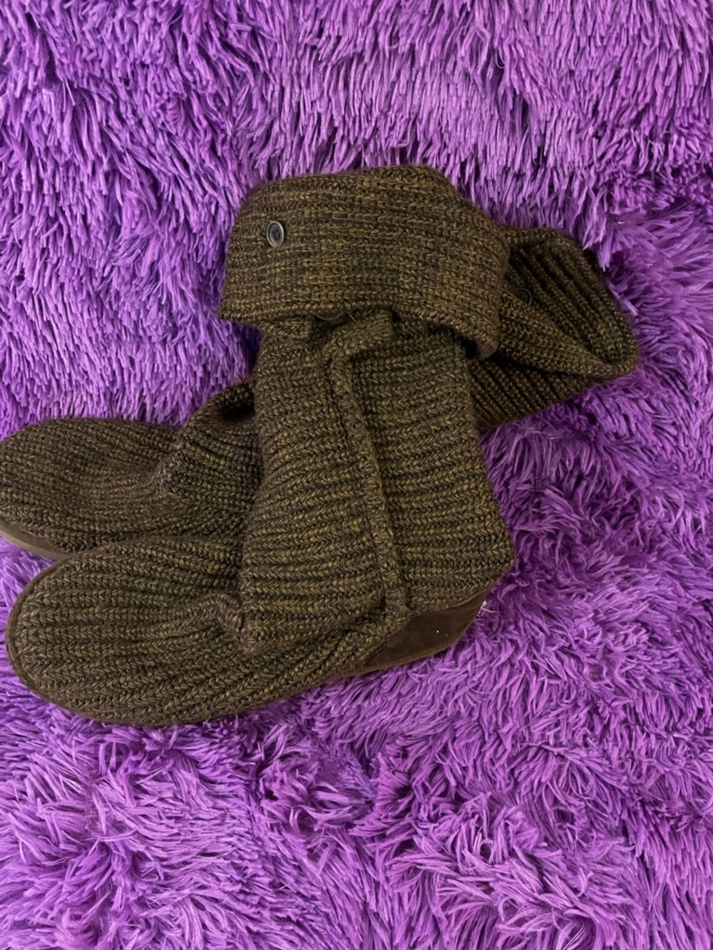 UGG Brown Knit Winter Boots